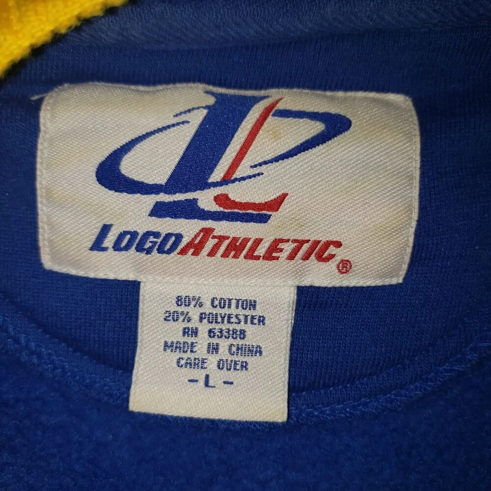 Vintage 1998 Blue SUPER BOWL XXXII San Diego Sweatshirt Mens Size Large